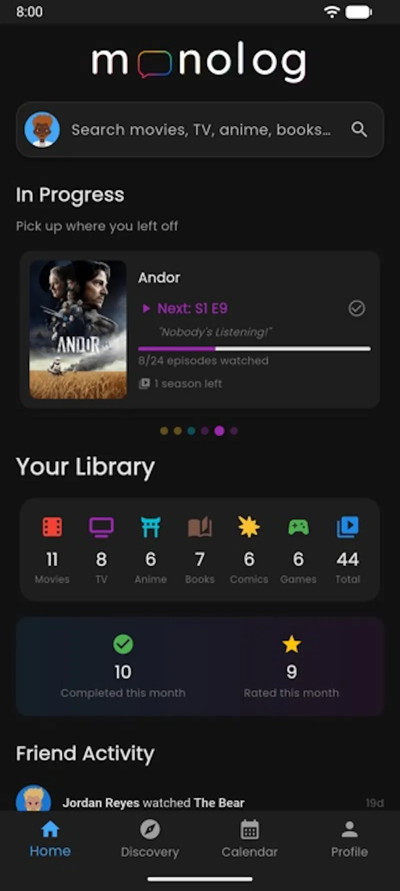 Monolog screenshot 1