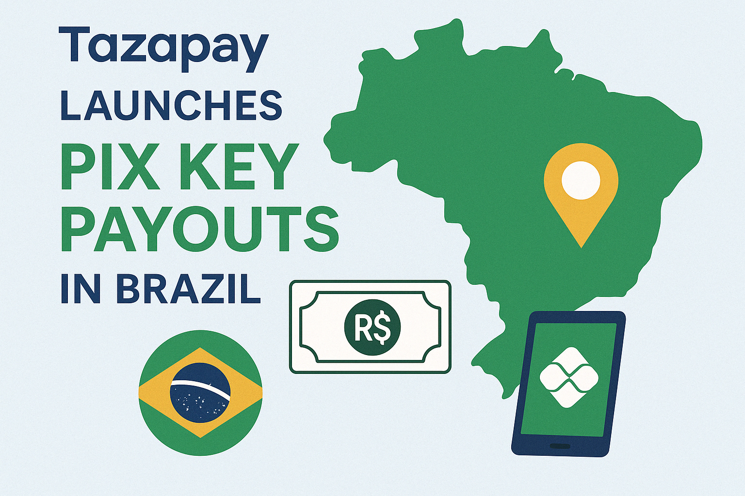 Tazapays Pix -Schlüsselauszahlungen - Sofortige, globale globale Auszahlungen in Brasilien Medien 1