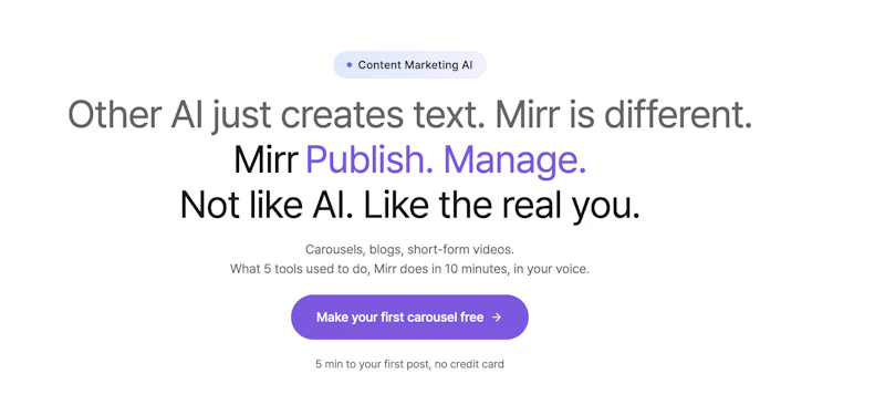 Mirr screenshot 2