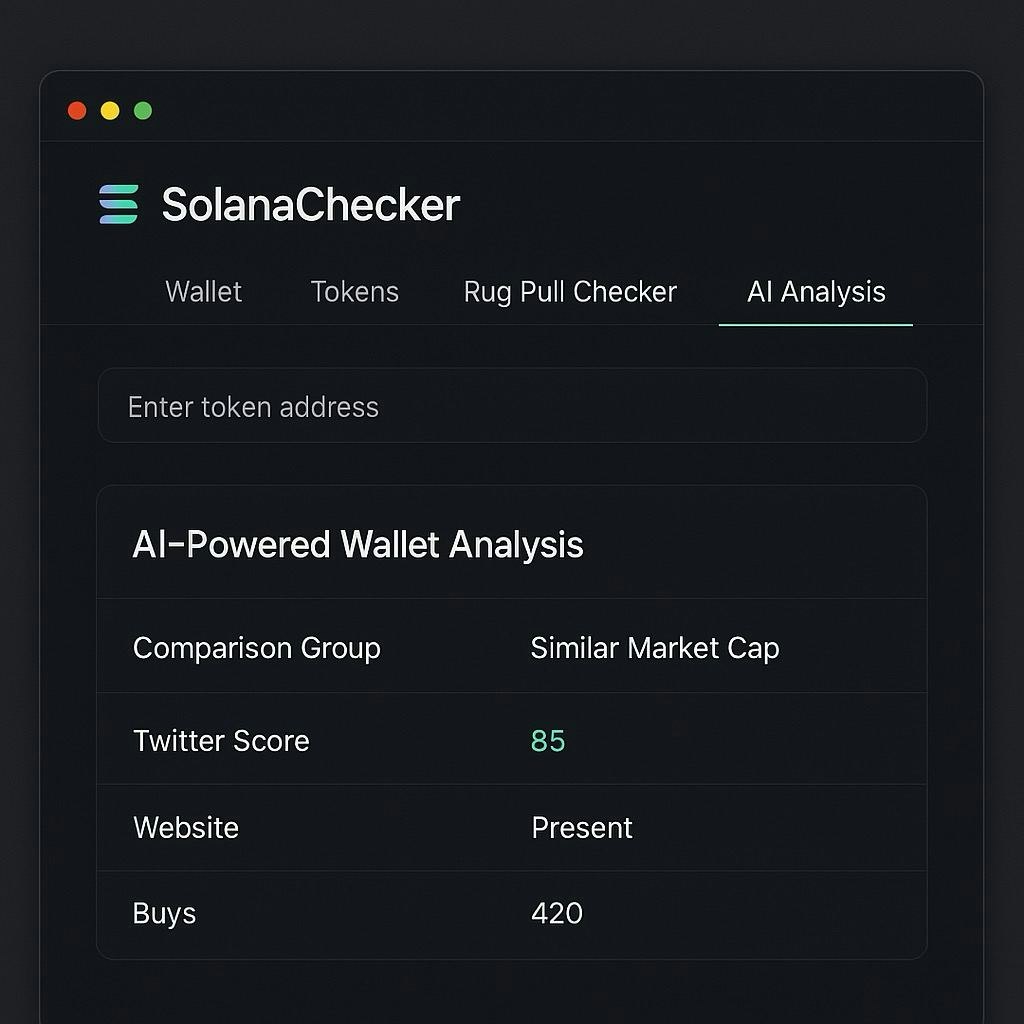 SolanaChecker — Solana Token Scanner media 4