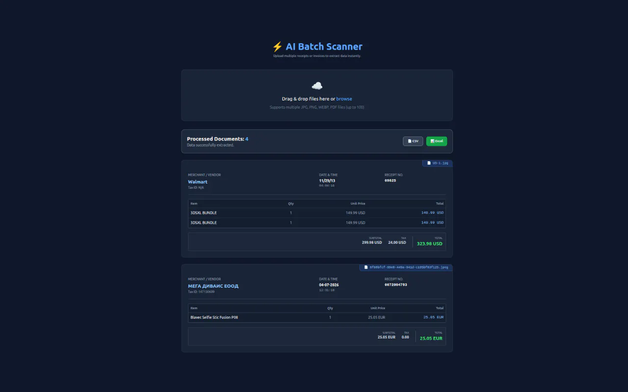 ReceiptAI: Invoice to Excel Scanner gallery image