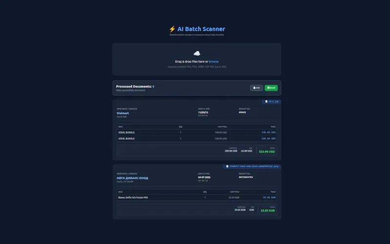 ReceiptAI: Invoice to Excel Scanner screenshot 4