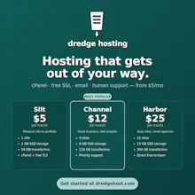 Dredge Host | Simple Web Hosting gallery image