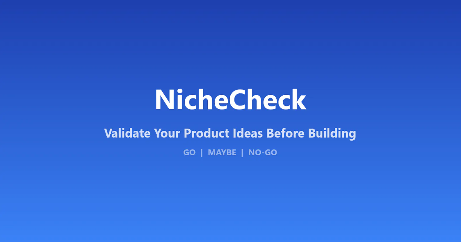 NicheCheck screenshot 1