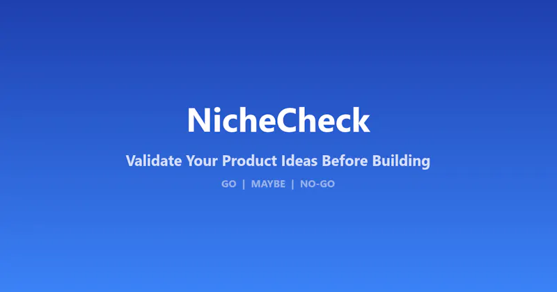 NicheCheck screenshot 1
