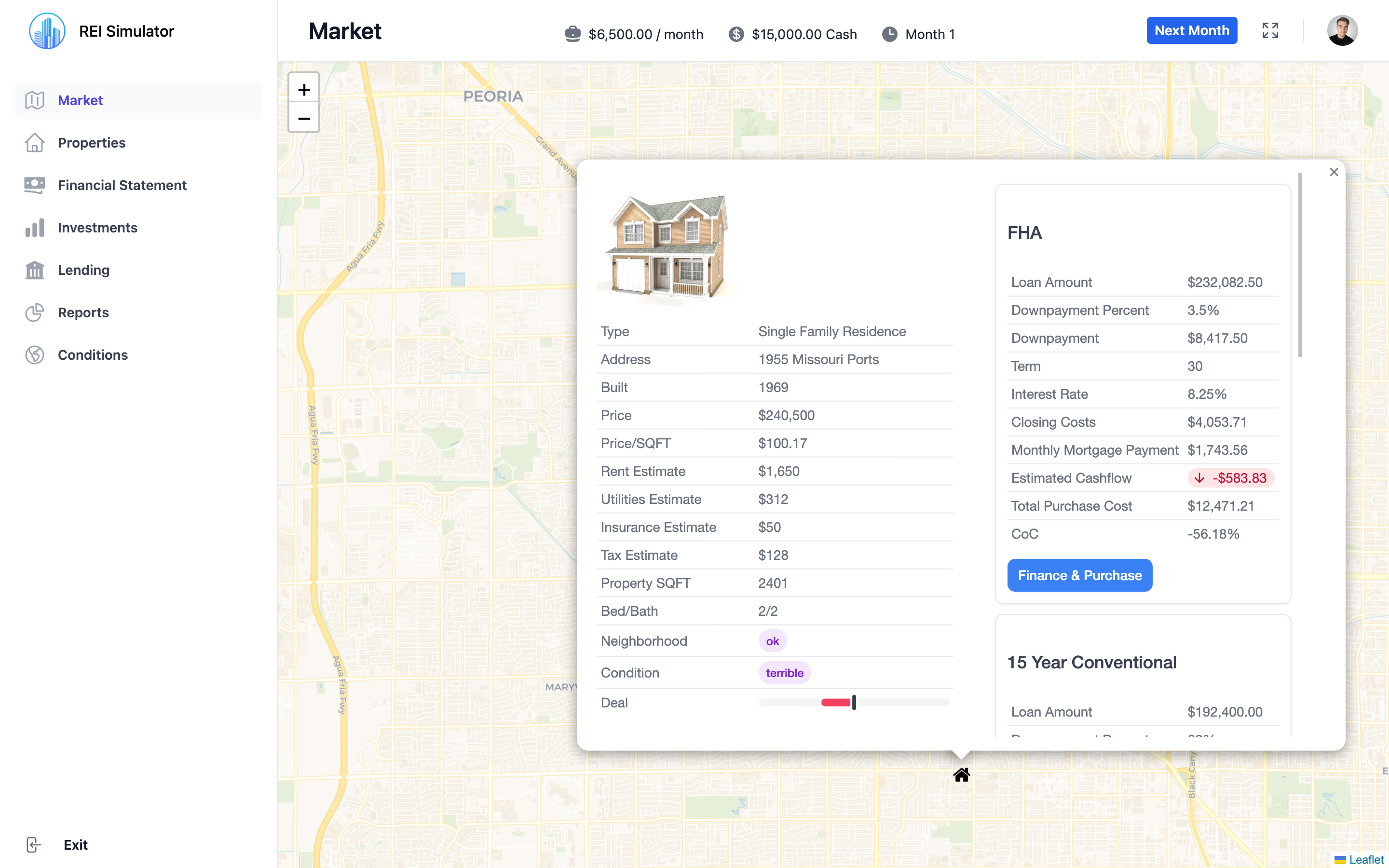 startuptile Real Estate Investing Simulator (Beta)-Learn Real Estate Investing in a fun zero risk way