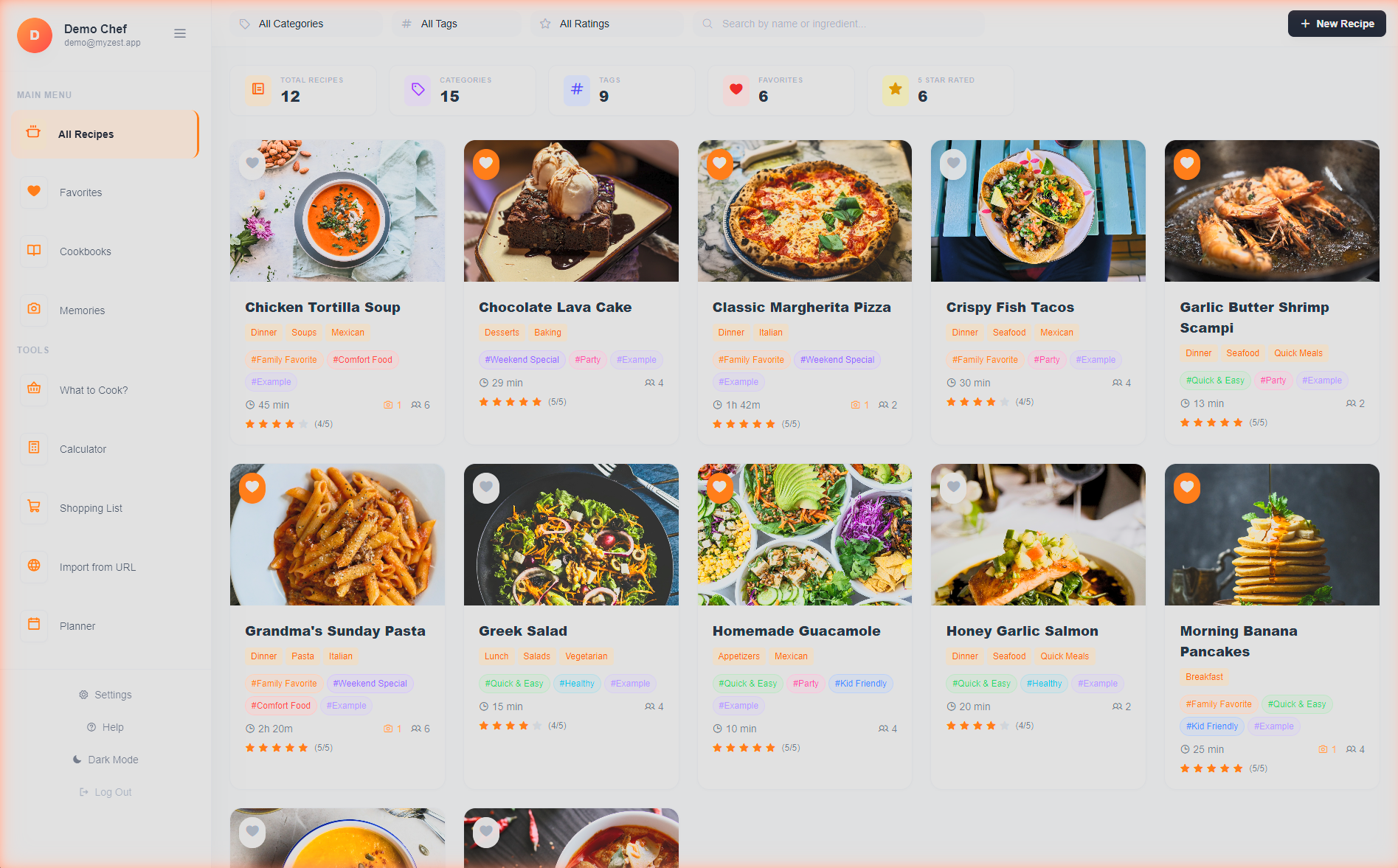 MyZest Recipe Manager and Memories gallery image