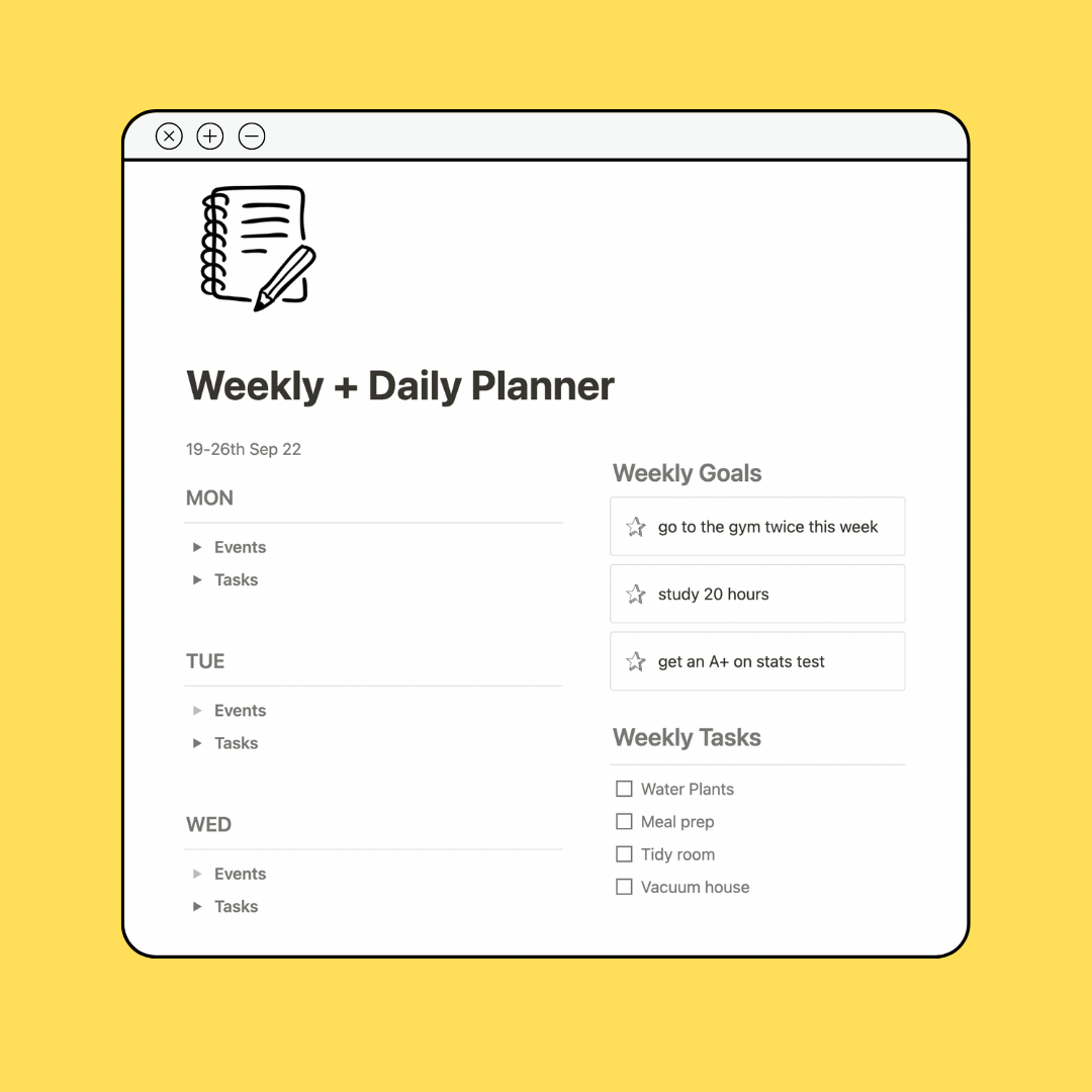 Free Muji Inspired Notion Planner
