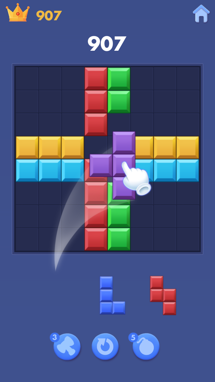 Mídia 3 de Block Puzzle - Blast Color! - Jogo de quebra -cabeça relaxante!