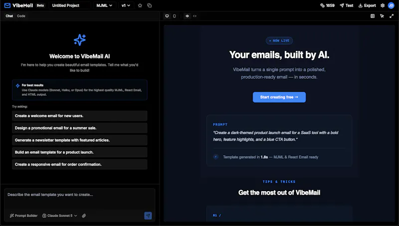 VibeMail screenshot 2