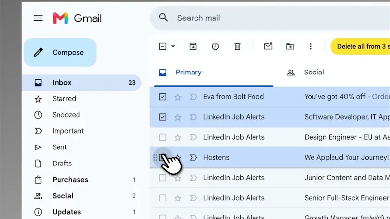 Gmail Cleanup screenshot 1 (video preview)