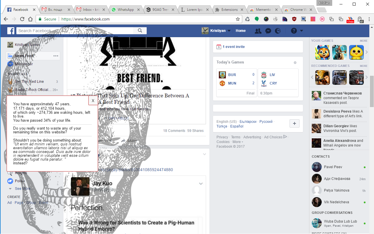 Mindfulness Chrome Extension gallery image