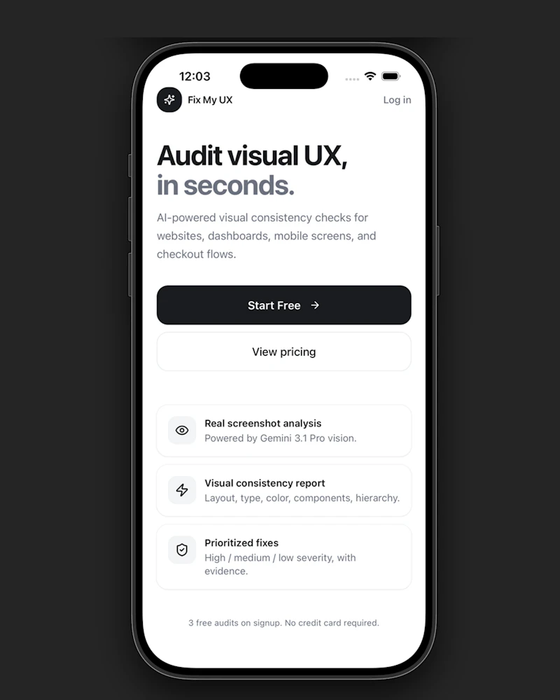 Fix My UX screenshot 1