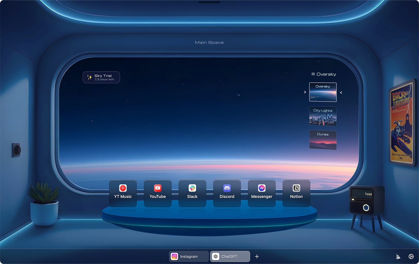 Sky OS - Screenshot 3 showing product features and functionality