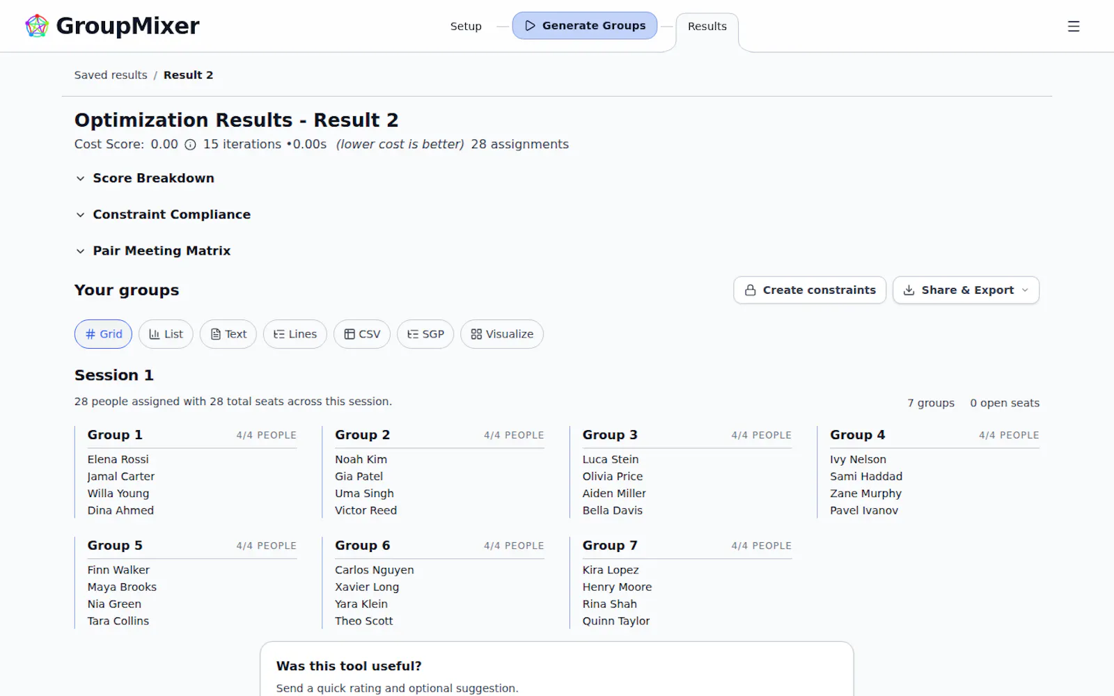 GroupMixer screenshot 1
