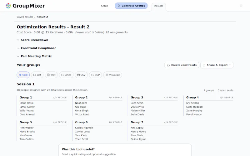 GroupMixer screenshot 1
