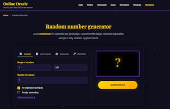 Random Number Generator gallery image