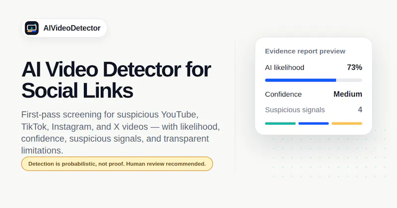 AI Video Detector screenshot 1