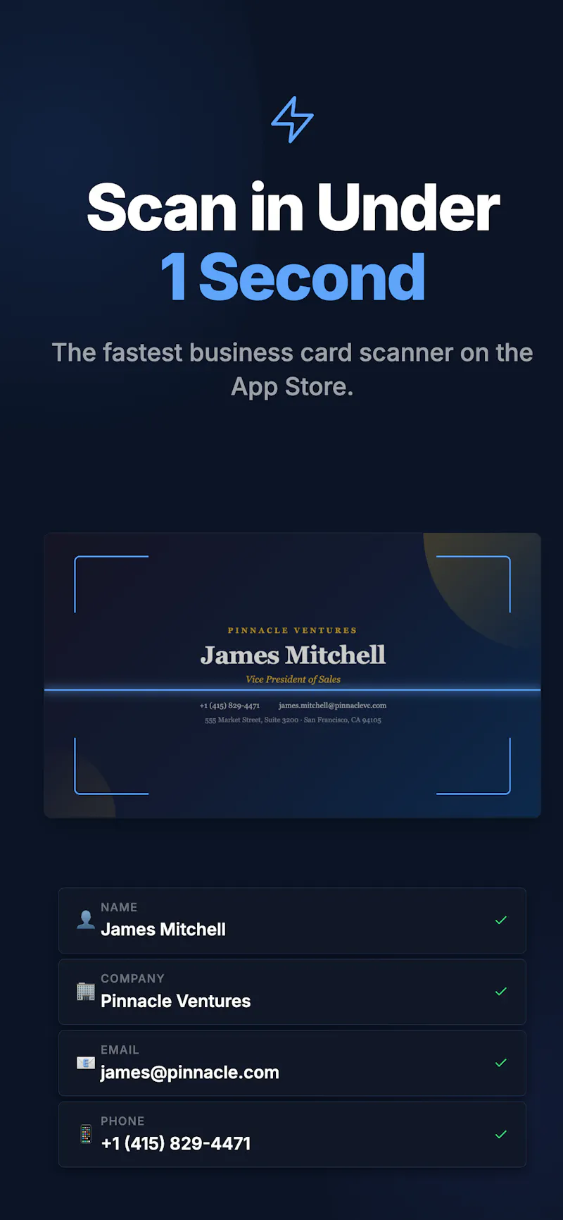 Nexio - Business Card Scanner screenshot 2