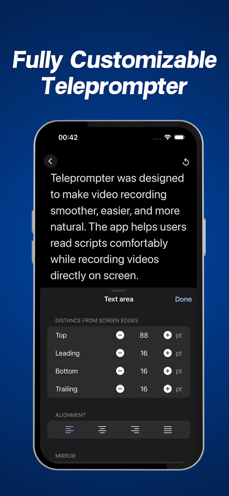 Teleprompter-Scrolling Scripts screenshot 6