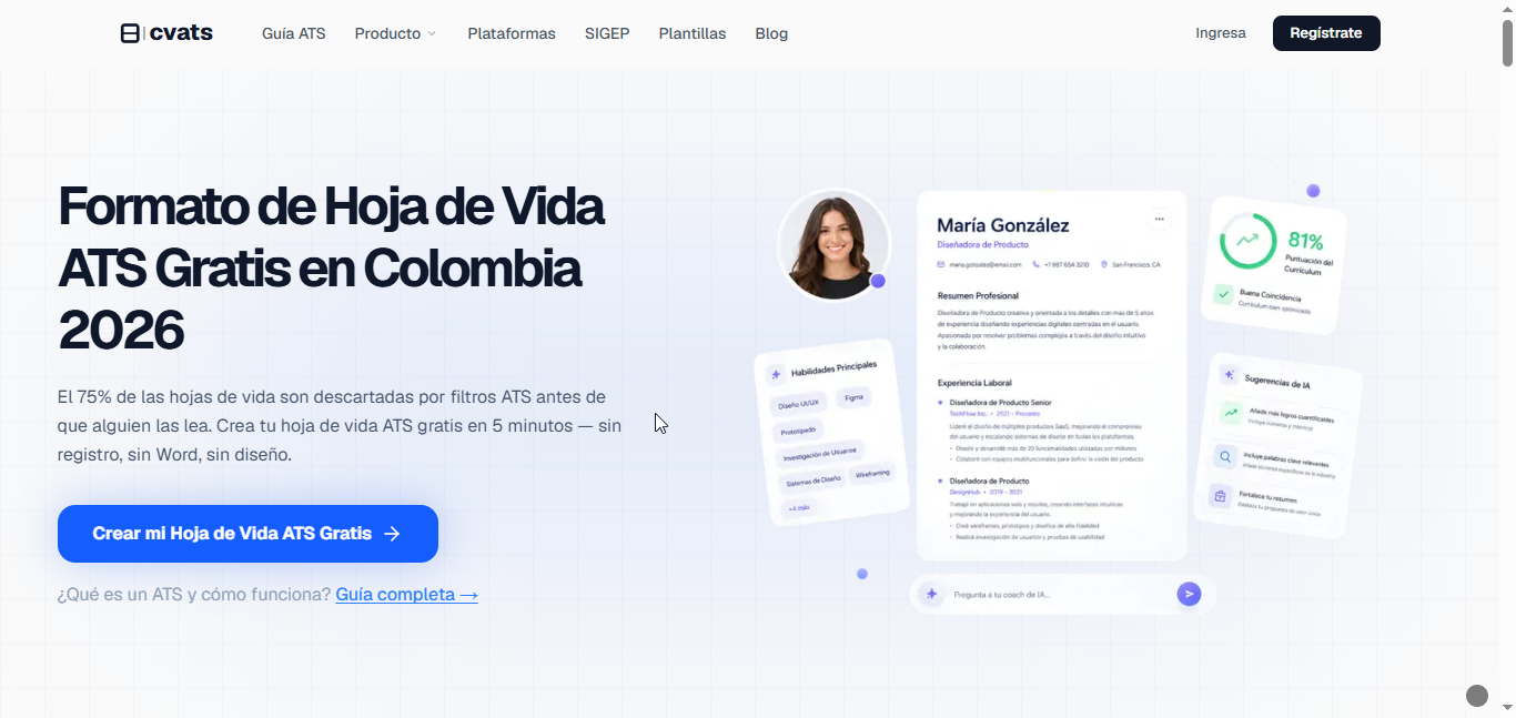 CVATS — Resume Builder en Español gallery image
