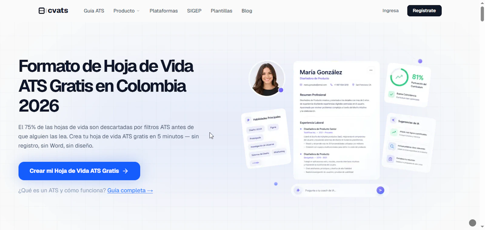 CVATS — Resume Builder en Español screenshot 1
