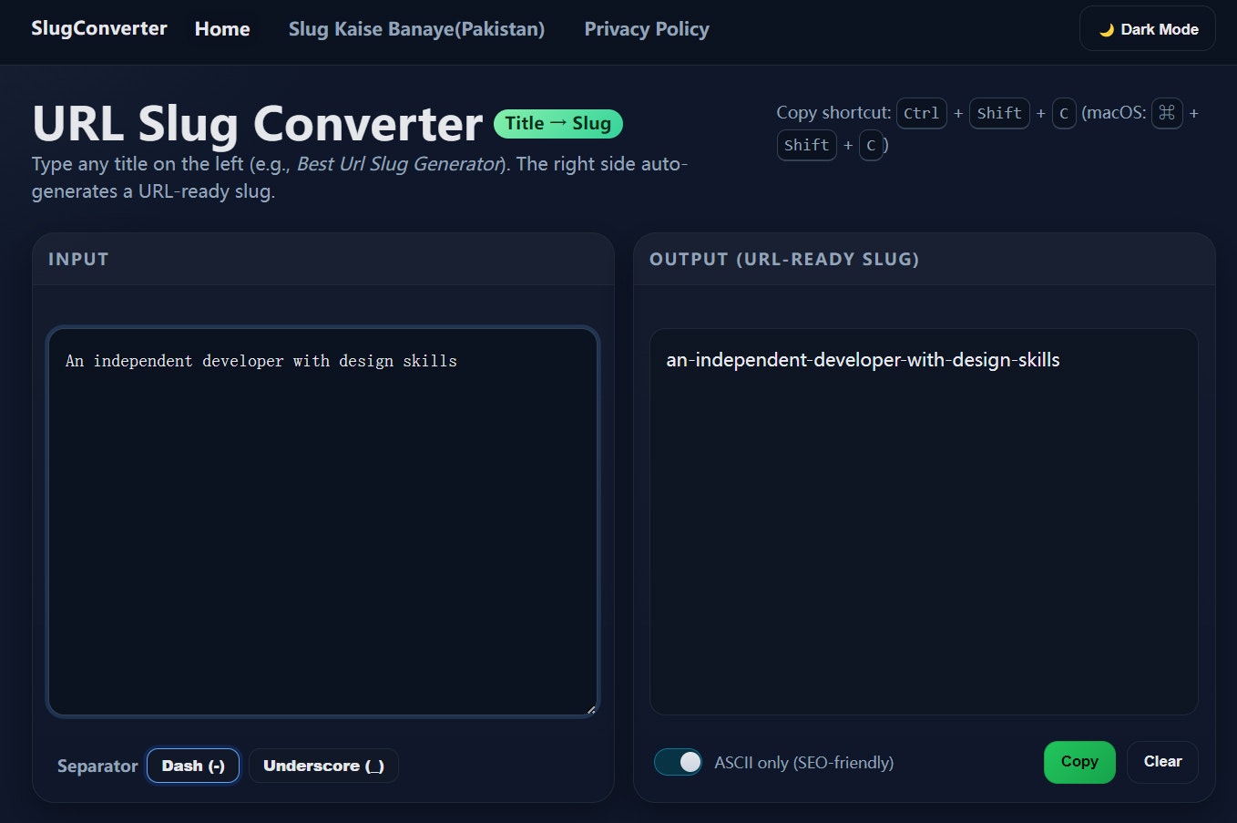 Slug Converter – Clean URL Generator gallery image