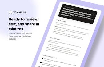 WeekBrief gallery image