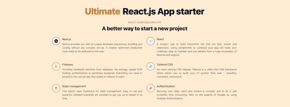 Ultimate React App Starter gallery image