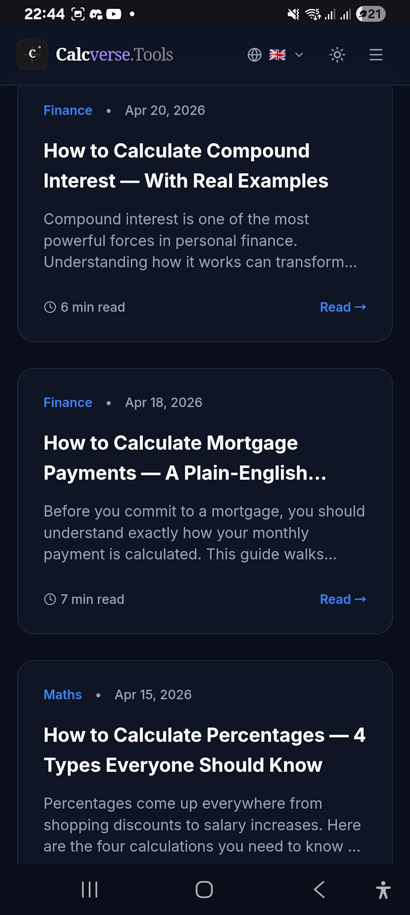 Calcverse.tools screenshot 5