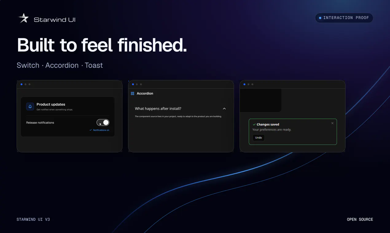 Starwind UI gallery image