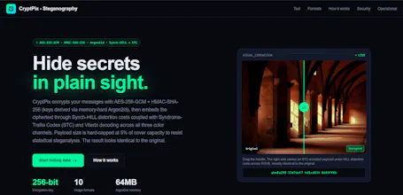 CryptPix–Cryptographic & Steganographic gallery image