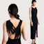 Interlock Open-Back Midi Dress