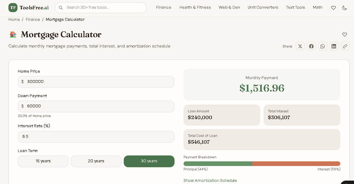 ToolsFree.ai - Screenshot 3 showing product features and functionality