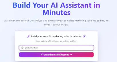 Full marketing suite in minutes gallery image