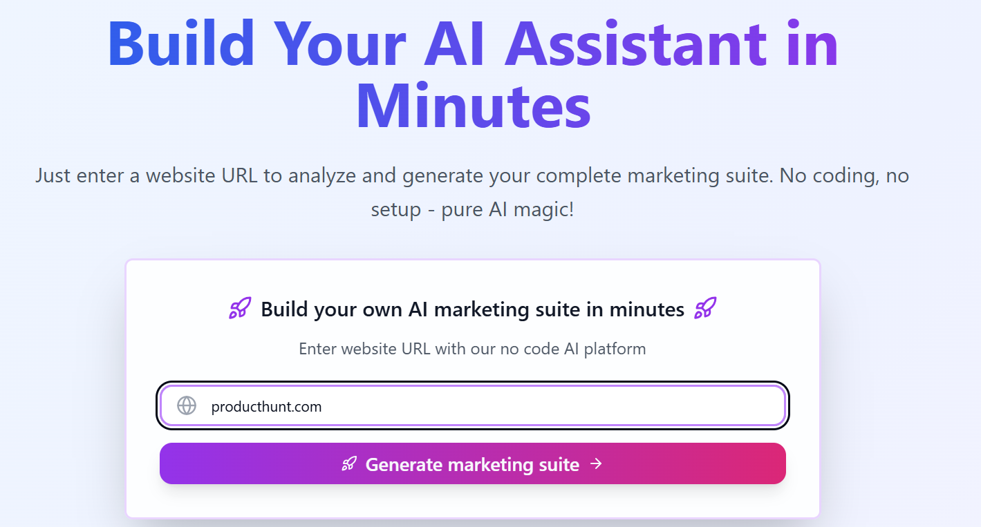 Full marketing suite in minutes media 1