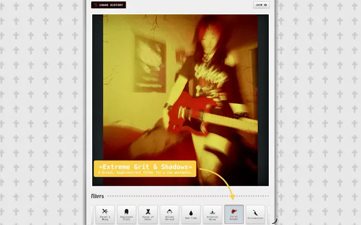 RawVamp: Dark Aesthetic & Webcore Editor gallery image