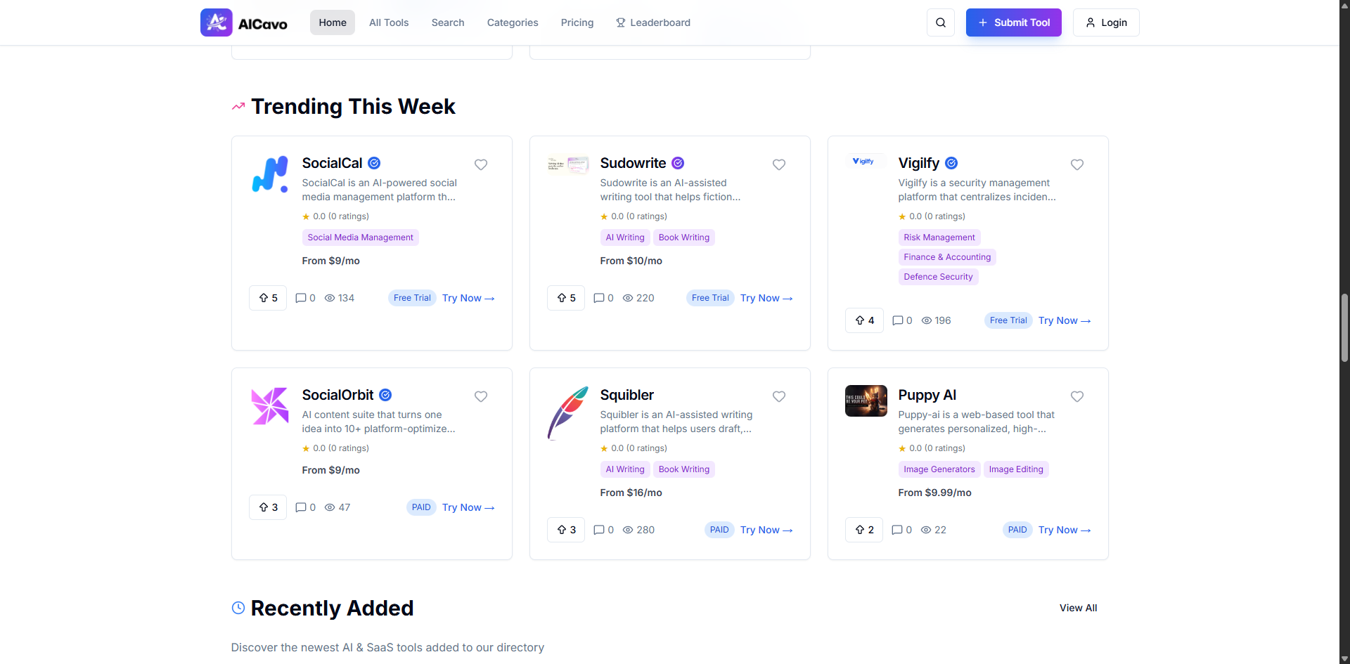 AICavo - Screenshot 2 showing product features and functionality