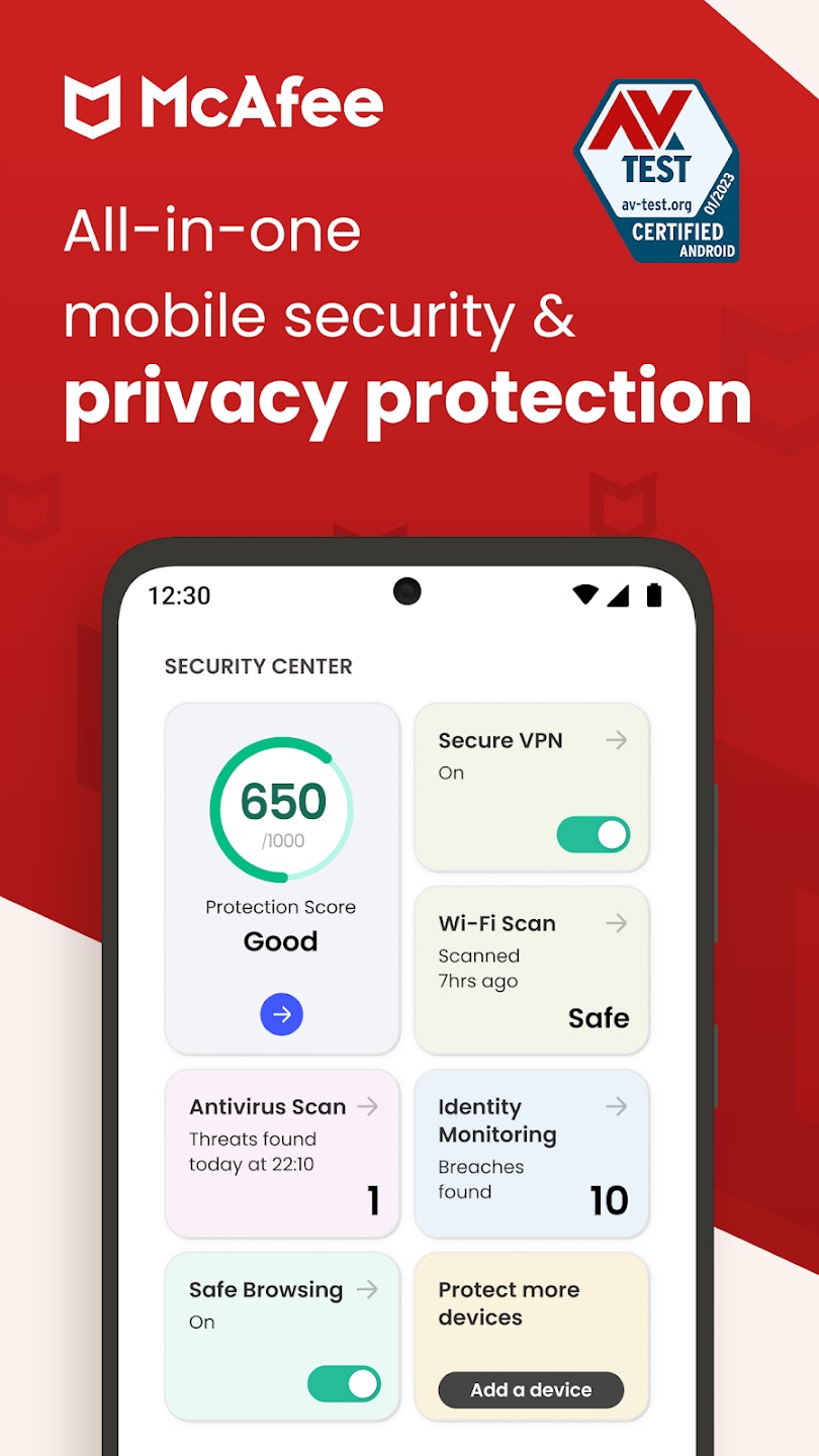 McAfee Mobile Security gallery image