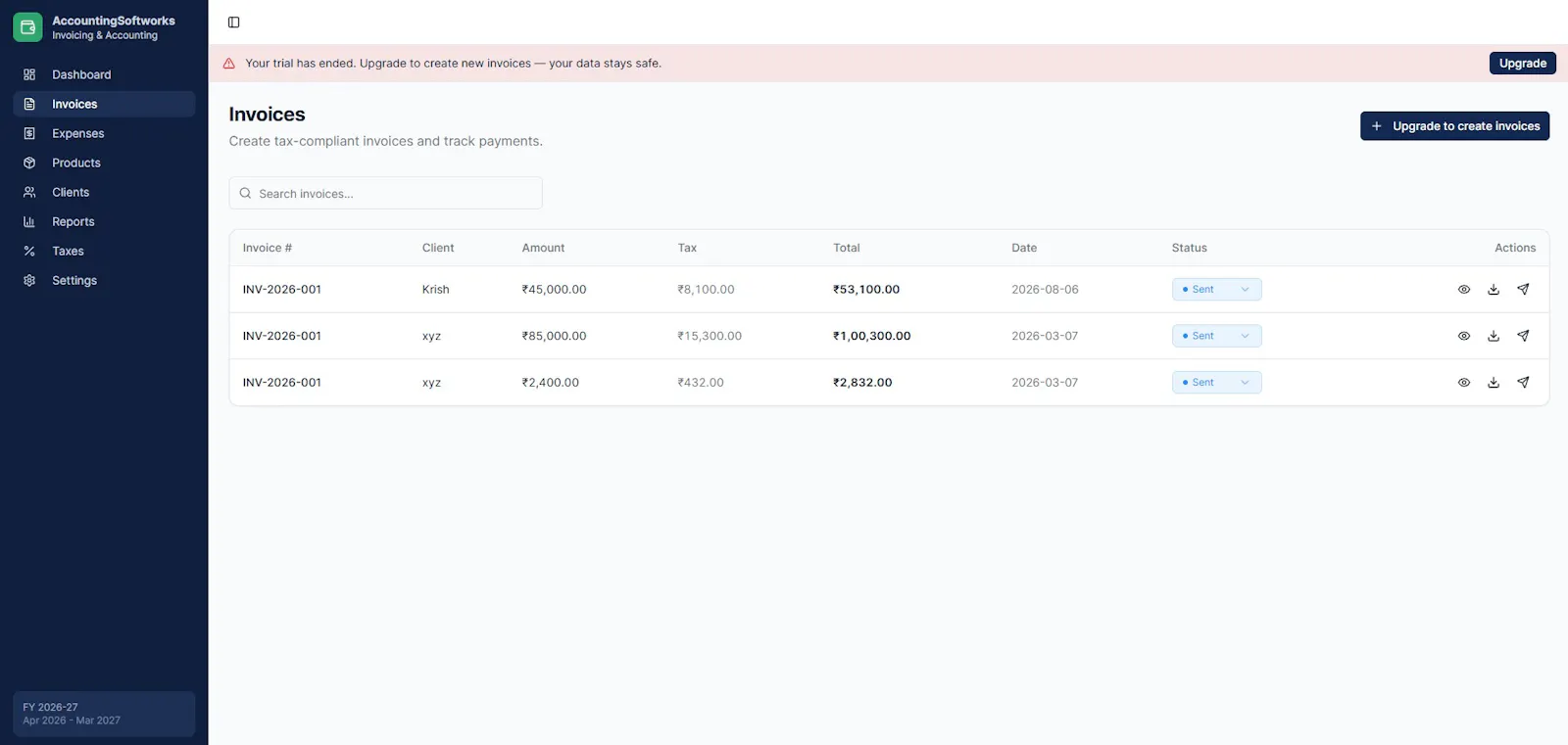 Accounting Softworks screenshot 2