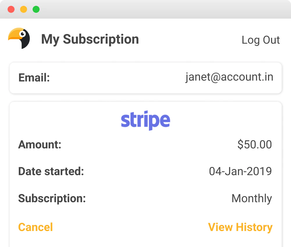 Bill for Stripe Image