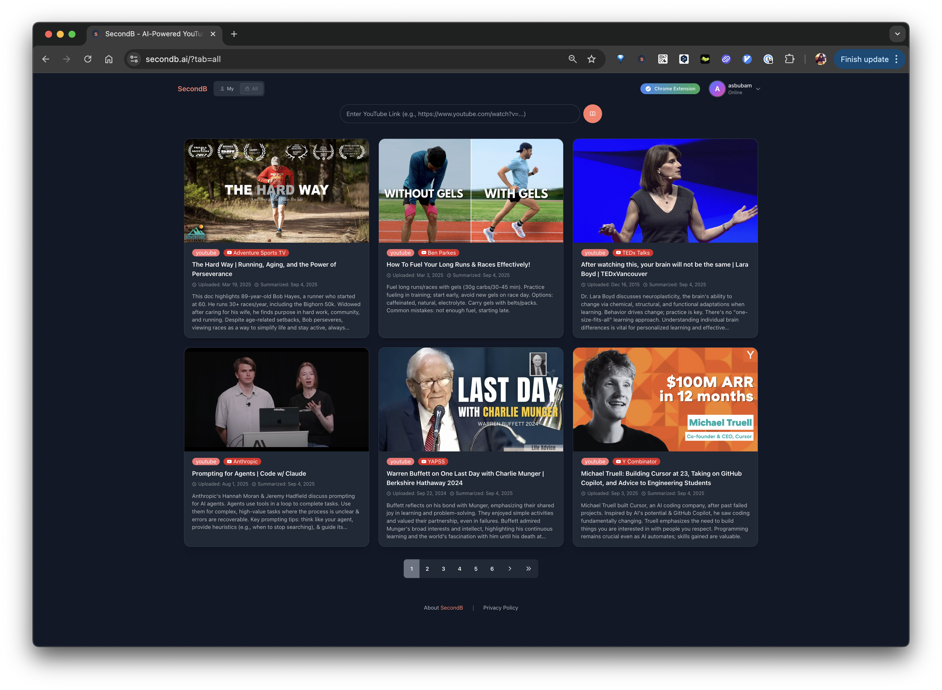 SecondB - コンテキストを意識した要約を使用して、YouTubeをよりよく理解してくださいメディア1