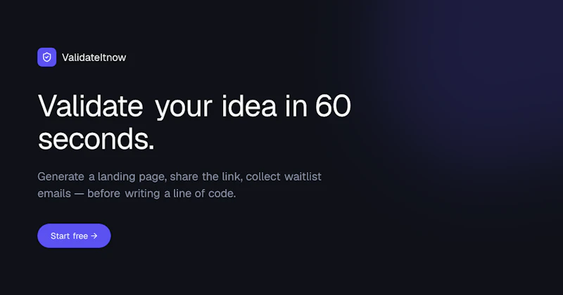Validate your idea in 60 seconds screenshot 2