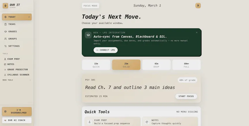 OVR IT — Study App for ADHD Students gallery image