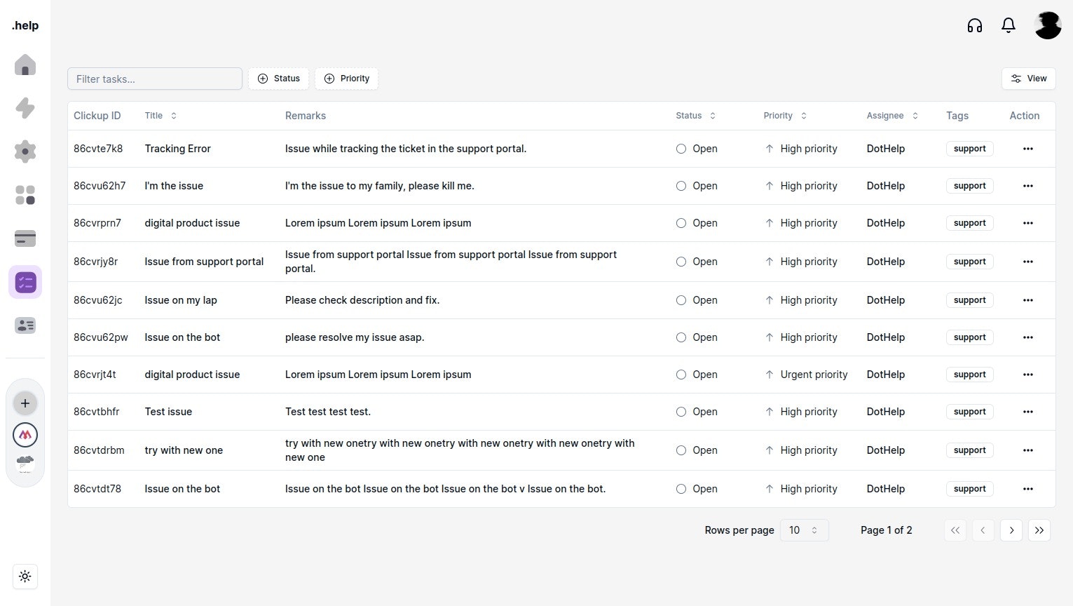 Dothelp - チーム、SaaS、ClickUpのスマートサポートチケットシステムメディア9