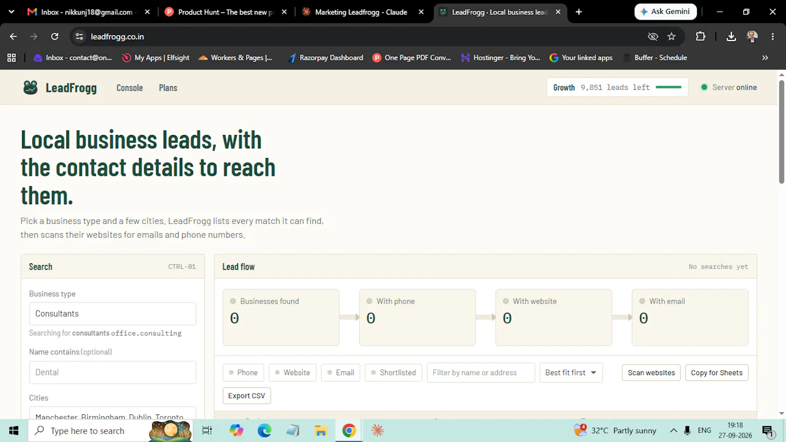 LeadFrogg screenshot 1