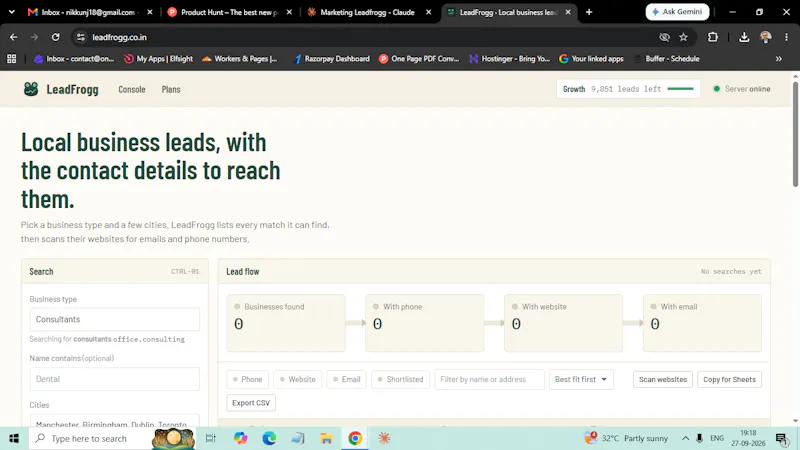 LeadFrogg screenshot 1