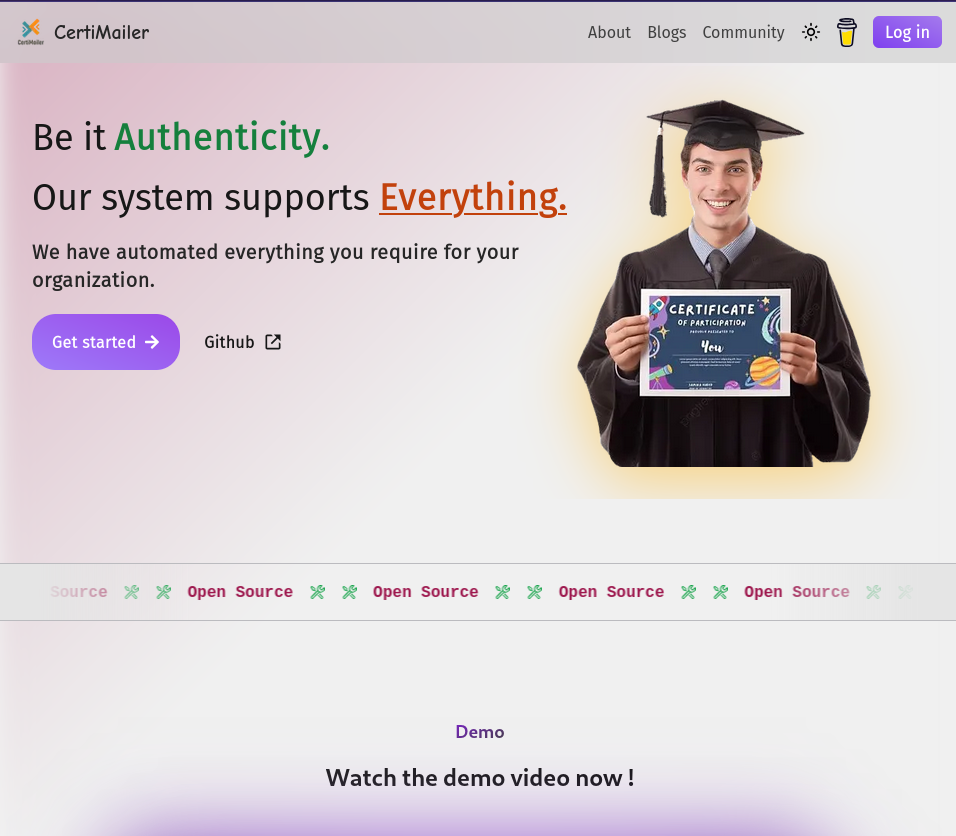 Mídia 2 de Certimailer - Um ID de código/certificado gratuito e de código aberto