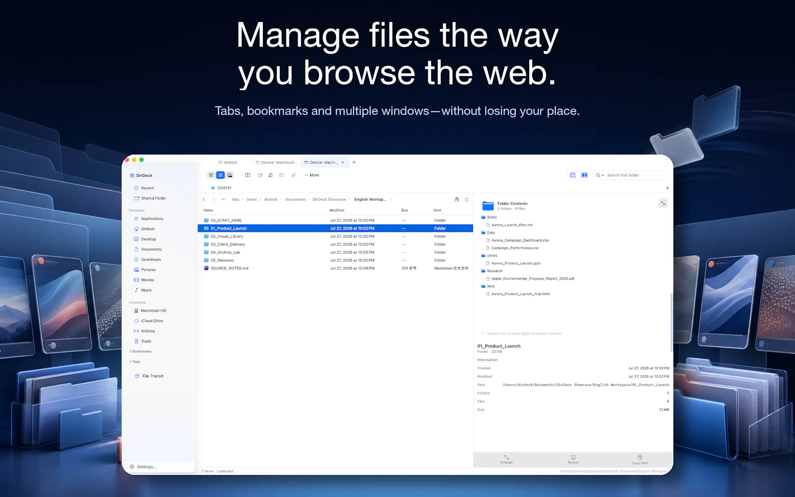 DirDeck screenshot 1