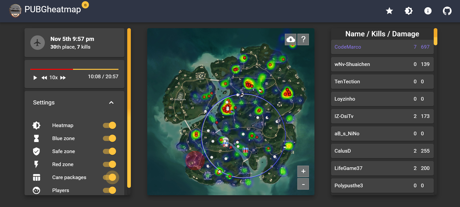 PUBG heatmap gallery image